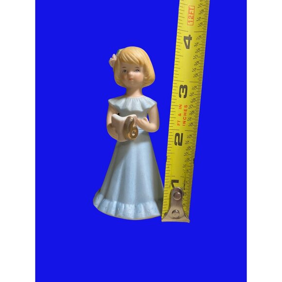 Growing Up Birthday Girls Figurine Age 6 By Enesco 1991 - Picture 8 of 10